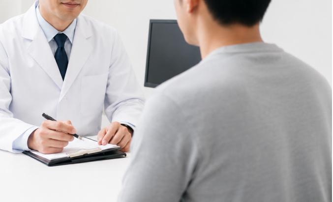 医師と患者の相談風景