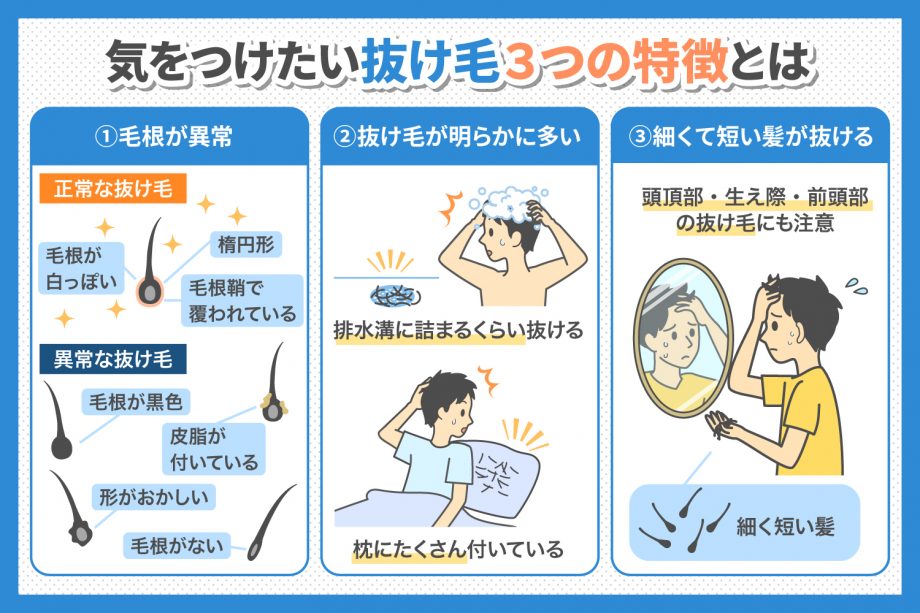 髪の毛の一般的な1日の抜け毛本数は何本なのか？｜池袋AGAクリニックで発毛治療